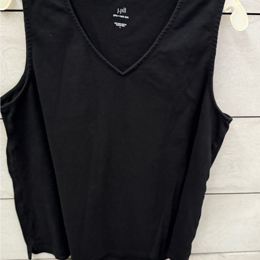 A Second  J. Jill Black V-Neck Tank Top. Had 2